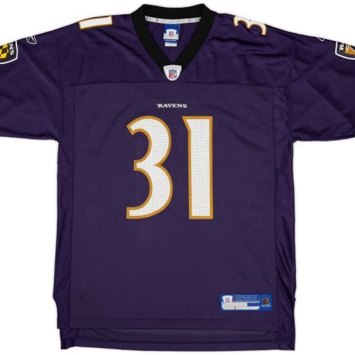 2005-06 BALTIMORE RAVENS J. LEWIS #31 REEBOK ON FIELD JERSEY (HOME) L