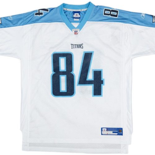 2010 TENNESSEE TITANS MOSS #84 REEBOK ON FIELD JERSEY (AWAY) XL