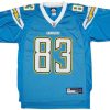 2007 SAN DIEGO CHARGERS JACKSON #83 REEBOK ON FIELD JERSEY (ALTERNATE) M 4 CAS 10 08 23UnListed 9