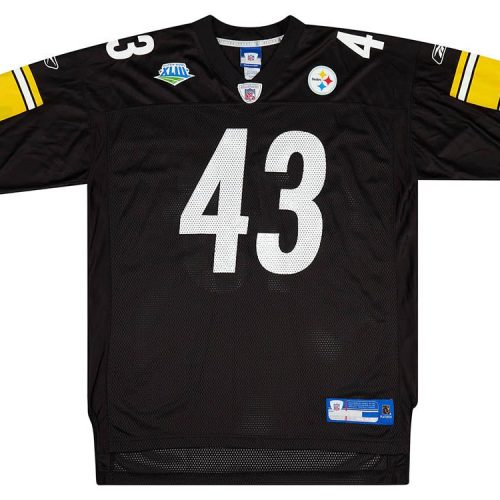 2009 PITTSBURGH STEELERS POLAMALU #43 REEBOK ON FIELD JERSEY (HOME) XL