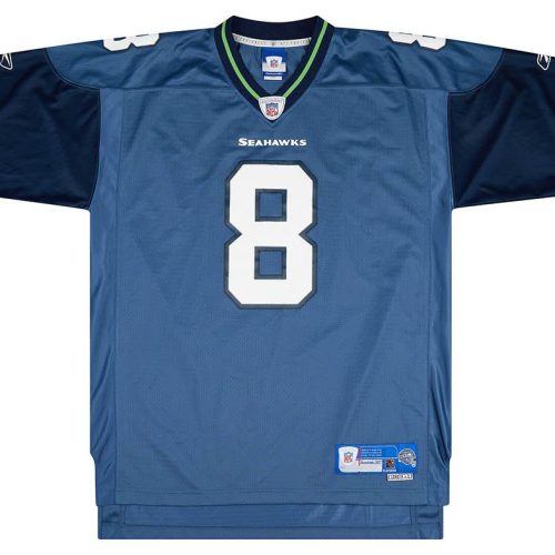 2005-06 SEATTLE SEAHAWKS HASSELBECK #8 REEBOK PREMIER JERSEY (HOME) L