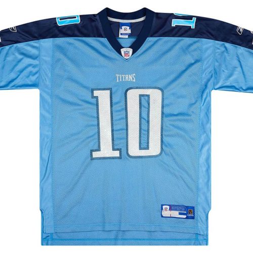 2006 TENNESSEE TITANS YOUNG #10 REEBOK ON FIELD JERSEY (ALTERNATE) XL