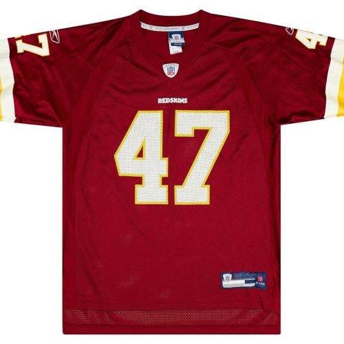 2007 WASHINGTON REDSKINS COOLEY #47 REEBOK ON FIELD JERSEY (HOME) L