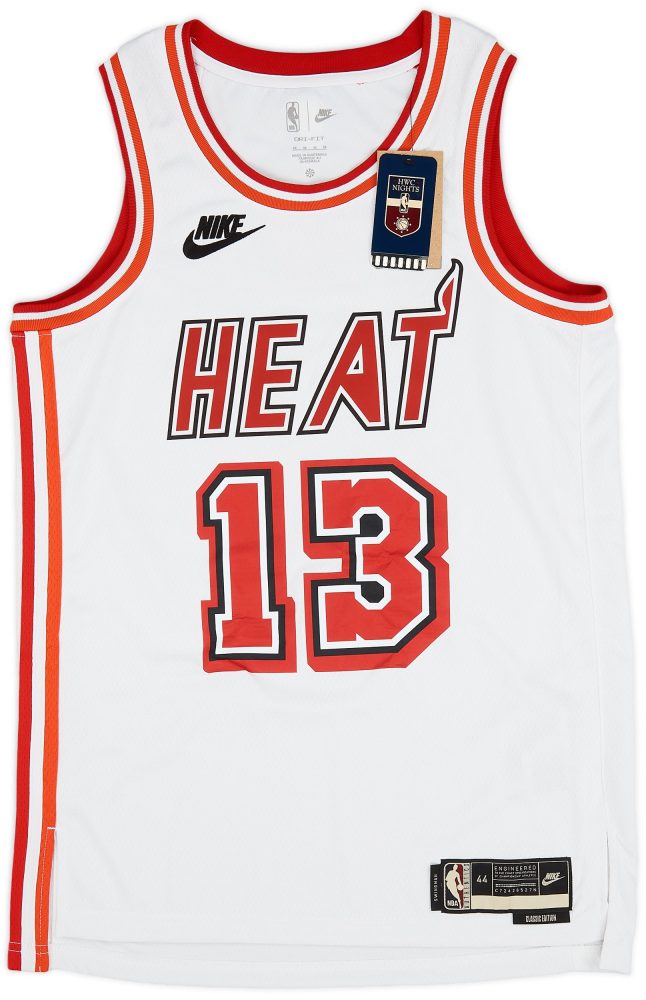 2022-23 MIAMI HEAT ADEBAYO #13 NIKE SWINGMAN JERSEY (ALTERNATE) M - W/TAGS 1 CAS 17 08 23 101