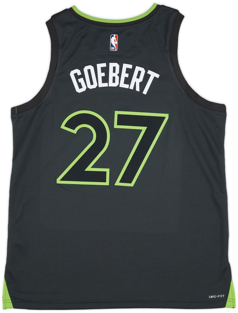 2022-23 MINNESOTA TIMBERWOLVES GOEBERT #27 JORDAN SWINGMAN JERSEY (ALTERNATE) XL - W/TAGS 2 CAS 17 08 23 102