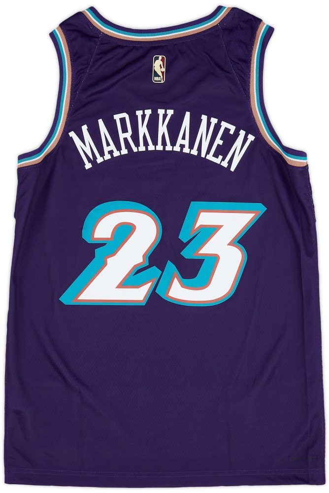 2022-23 UTAH JAZZ MARKKANEN #23 NIKE SWINGMAN JERSEY (ALTERNATE) M - W/TAGS 2 CAS 17 08 23 116