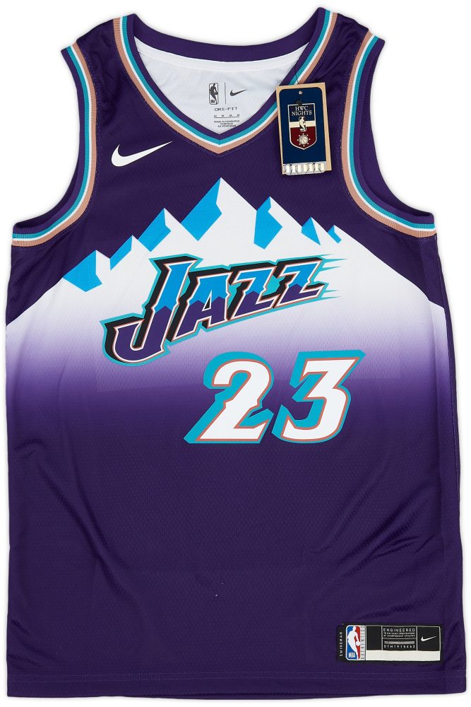 2022-23 UTAH JAZZ MARKKANEN #23 NIKE SWINGMAN JERSEY (ALTERNATE) M - W/TAGS 1 CAS 17 08 23 117