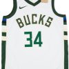 2017-23 MILWAUKEE BUCKS ANTETOKOUNMPO #34 NIKE SWINGMAN JERSEY (HOME) M - W/TAGS 5 CAS 17 08 23 87