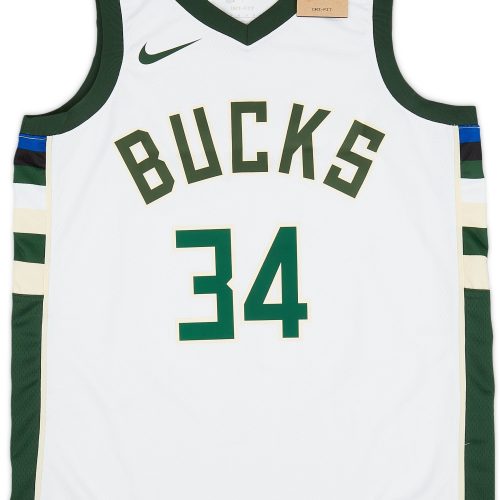 2017-23 MILWAUKEE BUCKS ANTETOKOUNMPO #34 NIKE SWINGMAN JERSEY (HOME) M - W/TAGS