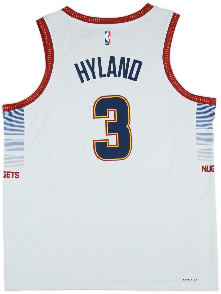 2022-23 DENVER NUGGETS HYLAND #3 NIKE SWINGMAN JERSEY (ALTERNATE) XXL - W/TAGS 2 CAS 17 08 23 92