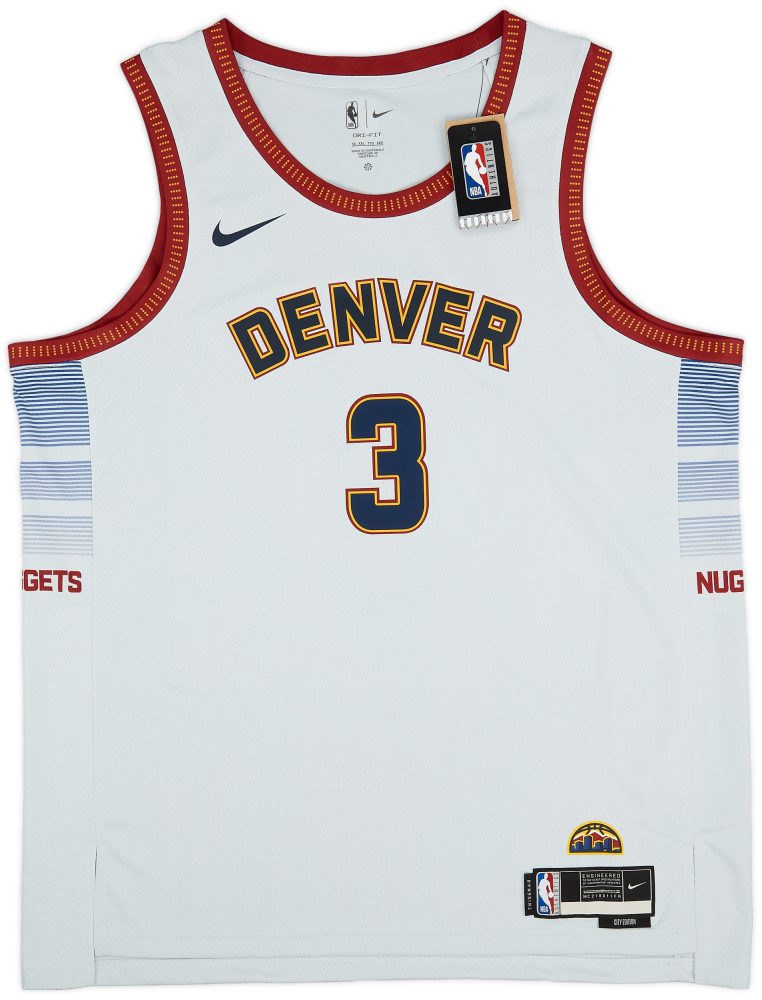 2022-23 DENVER NUGGETS HYLAND #3 NIKE SWINGMAN JERSEY (ALTERNATE) XXL - W/TAGS 1 CAS 17 08 23 93