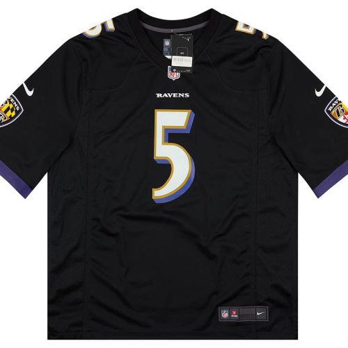 2021 BALTIMORE RAVENS BROWN #5 NIKE GAME JERSEY (ALTERNATE) XL - W/TAGS