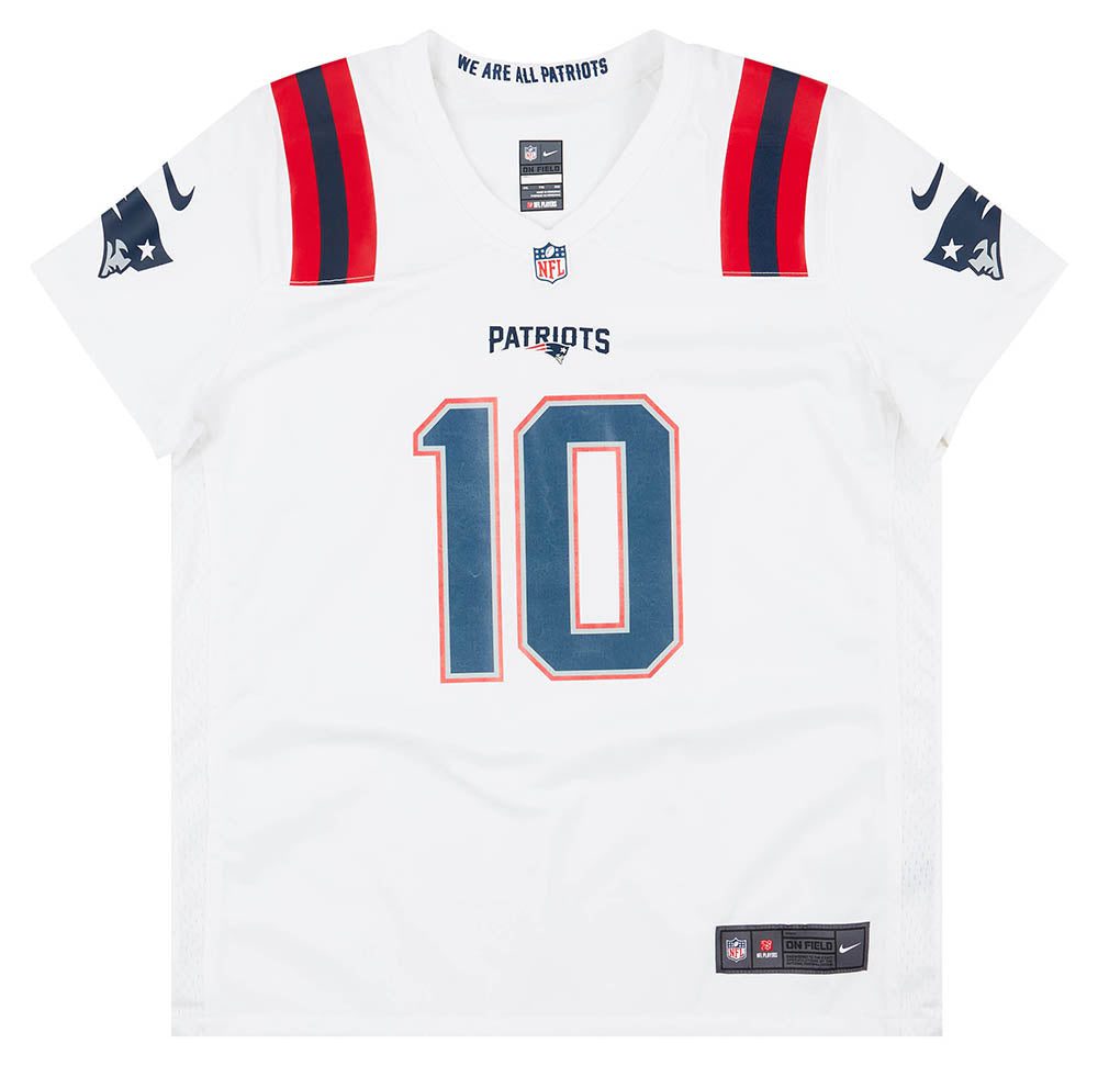 2021-22 NEW ENGLAND PATRIOTS JONES #10 NIKE GAME JERSEY (AWAY) WOMENS (XXL) 1 CAS 18 04 23 31