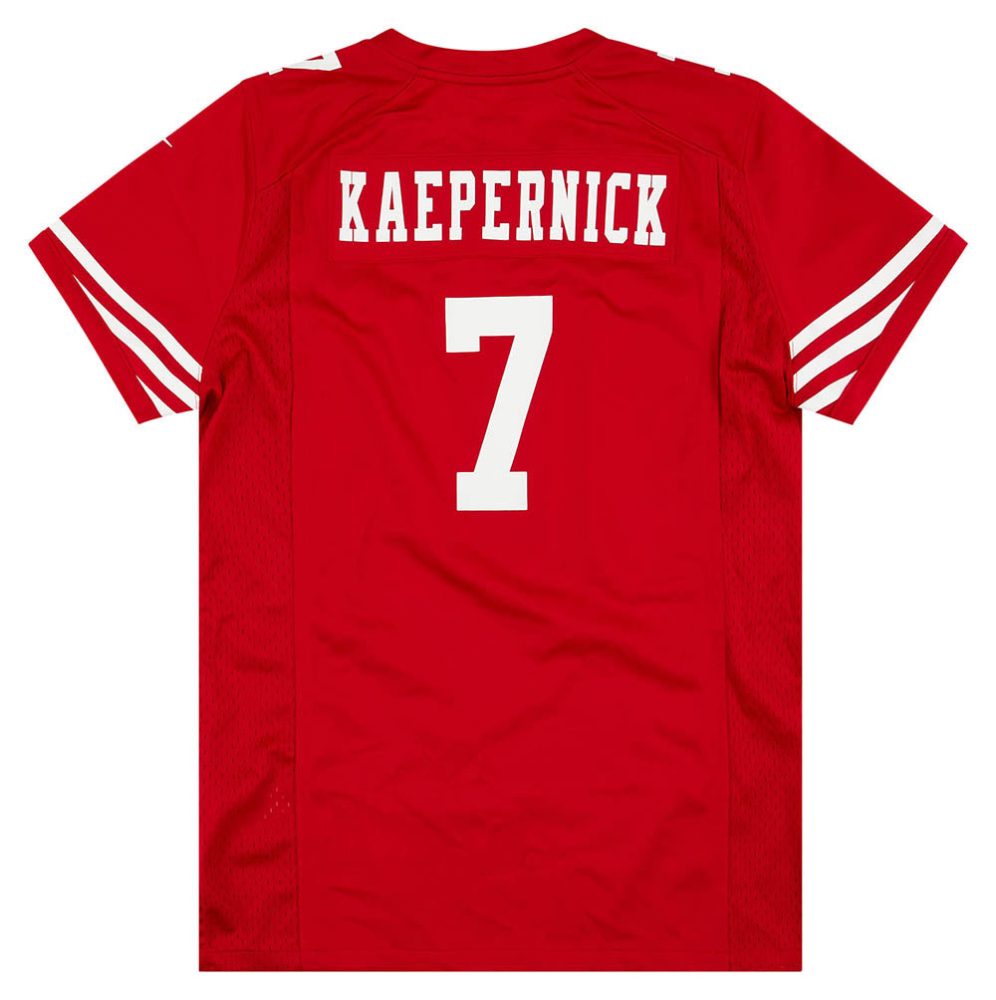 2012-16 SAN FRANCISCO 49ERS KAEPERNICK #7 NIKE GAME JERSEY (HOME) WOMENS (L) 2 CAS 18 04 23 34
