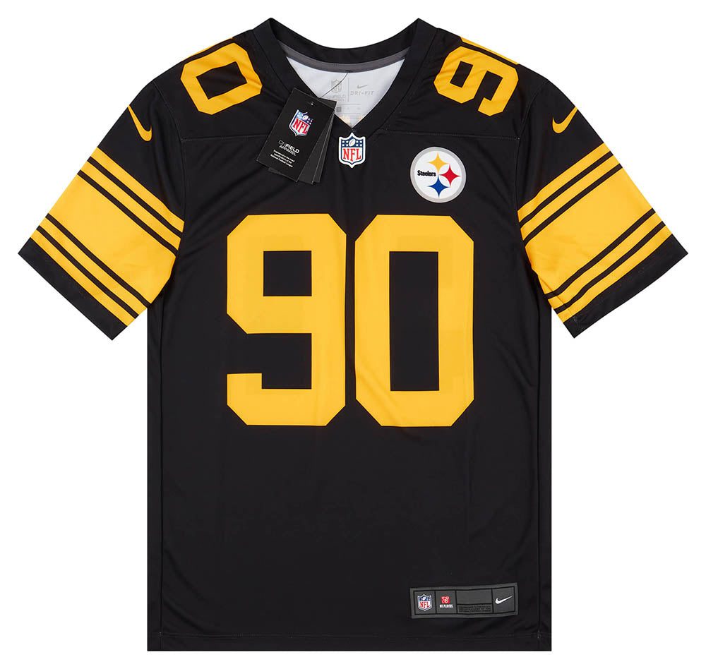 2018-22 PITTSBURGH STEELERS WATT #90 NIKE LEGEND JERSEY (ALTERNATE) S - W/TAGS 1 CAS 18 04 23 37