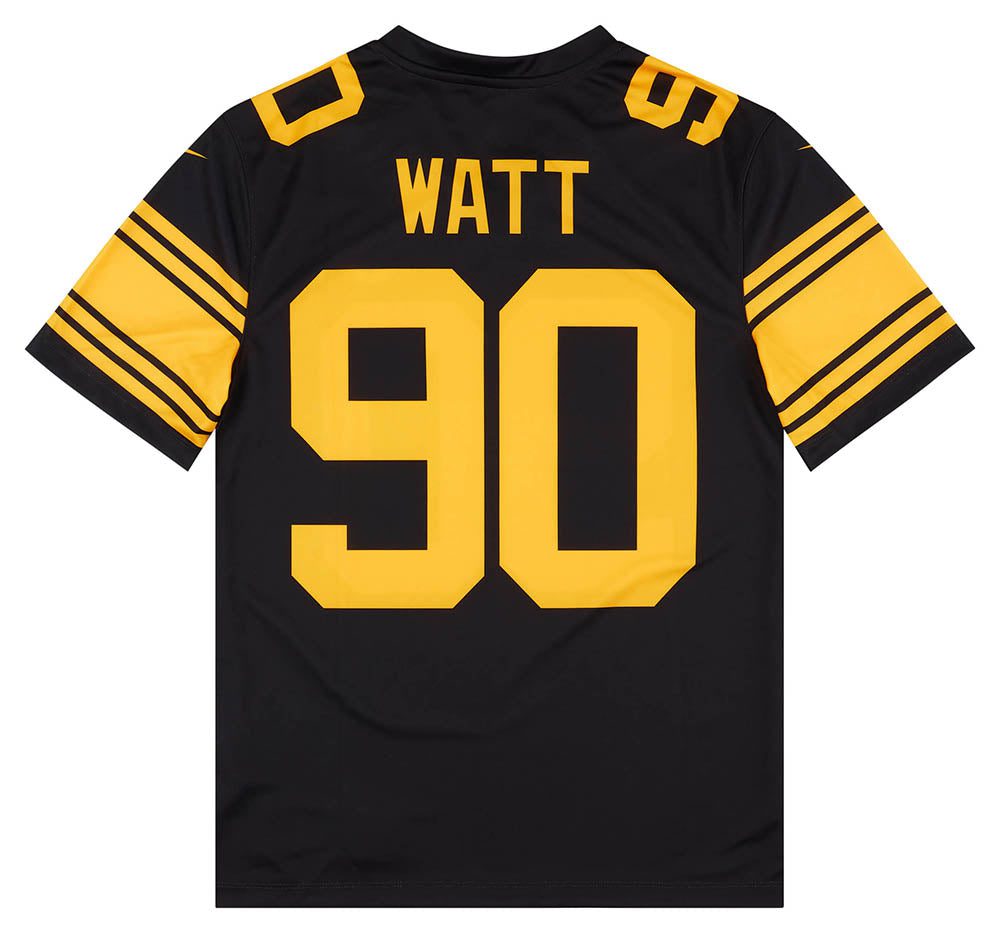 2018-22 PITTSBURGH STEELERS WATT #90 NIKE LEGEND JERSEY (ALTERNATE) S - W/TAGS 2 CAS 18 04 23 38