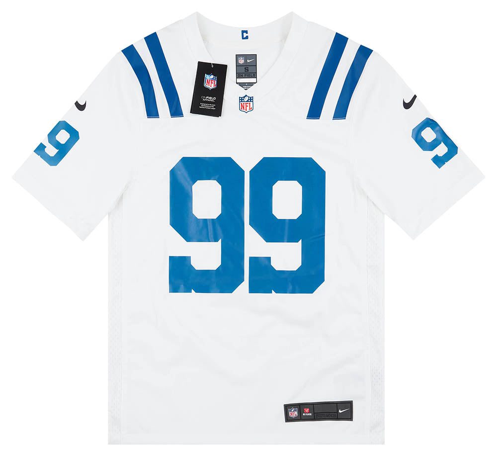 2020-22 INDIANAPOLIS COLTS BUCKNER #99 NIKE GAME JERSEY (AWAY) S - W/TAGS 1 CAS 18 04 23 39
