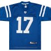 2009-11 INDIANAPOLIS COLTS COLLIE #17 REEBOK ON FIELD JERSEY (HOME) M 4 CAS 18 04 23 51