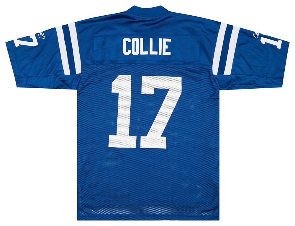 2009-11 INDIANAPOLIS COLTS COLLIE #17 REEBOK ON FIELD JERSEY (HOME) M 2 CAS 18 04 23 52