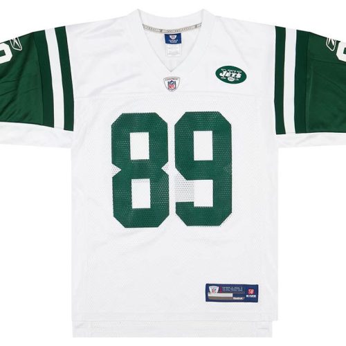 2008-10 NEW YORK JETS COTCHERY #89 REEBOK ON FIELD JERSEY (AWAY) S