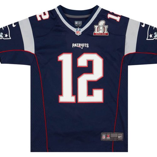 2017 NEW ENGLAND PATRIOTS BRADY #12 NIKE GAME JERSEY (HOME) Y