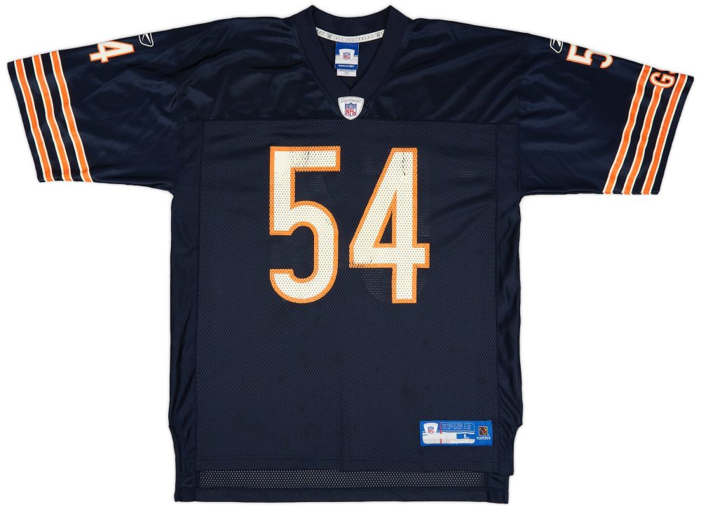 2005-06 CHICAGO BEARS URLACHER #54 REEBOK ON FIELD JERSEY (HOME) L 1 CAS 22 02 24 125