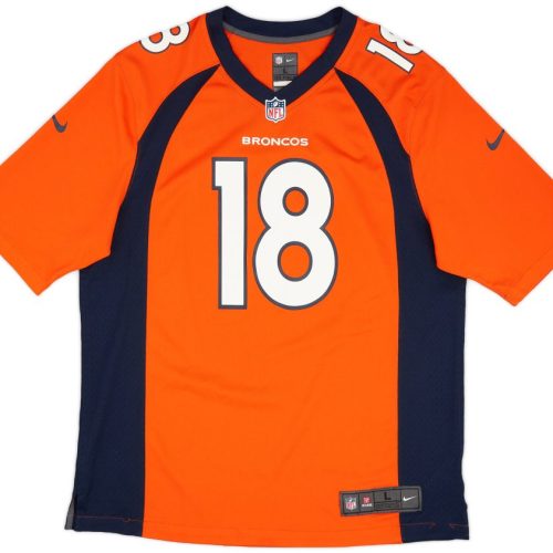 2013-15 DENVER BRONCOS MANNING #18 NIKE GAME JERSEY (HOME) L