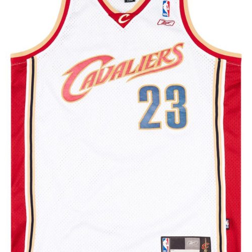 2004-06 CLEVELAND CAVALIERS JAMES #23 REEBOK SWINGMAN JERSEY (HOME) XL