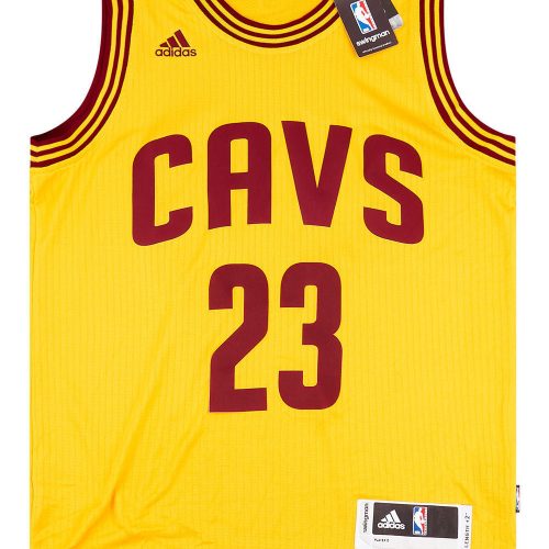 2014-17 CLEVELAND CAVALIERS JAMES #23 ADIDAS SWINGMAN JERSEY (ALTERNATE) S - W/TAGS