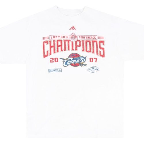 2007 CLEVELAND CAVALIERS EASTERN CONFERENCE CHAMPIONS ADIDAS TEE L