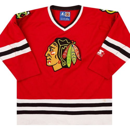 1999-00 CHICAGO BLACKHAWKS STARTER JERSEY (AWAY) Y