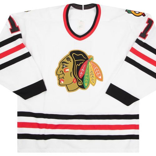 1990-95 CHICAGO BLACKHAWKS #1 CCM JERSEY (HOME) L