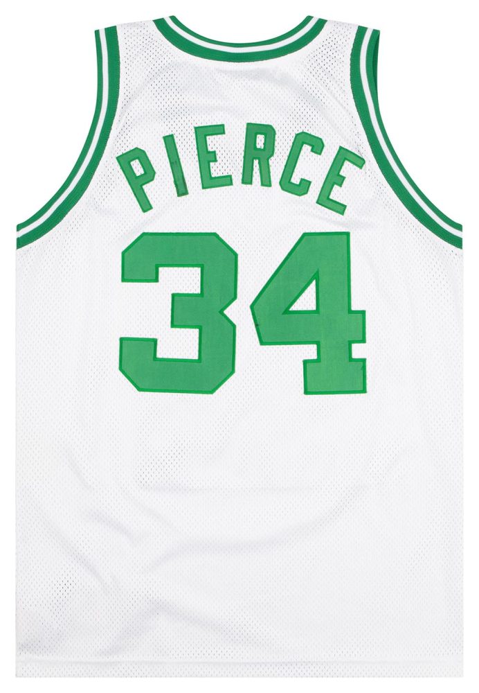1998-10 AUTHENTIC BOSTON CELTICS PIERCE #34 CHAMPION JERSEY (HOME) M 2 CELH9811Back