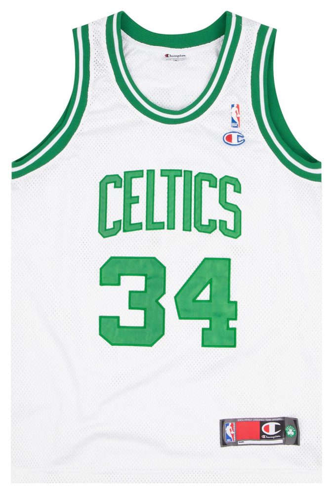 1998-10 AUTHENTIC BOSTON CELTICS PIERCE #34 CHAMPION JERSEY (HOME) M 1 CELH9811Front