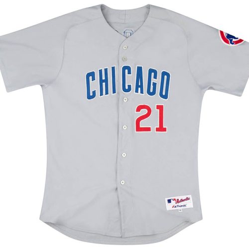 2002-04 CHICAGO CUBS SOSA #21 AUTHENTIC MAJESTIC JERSEY (AWAY) XL