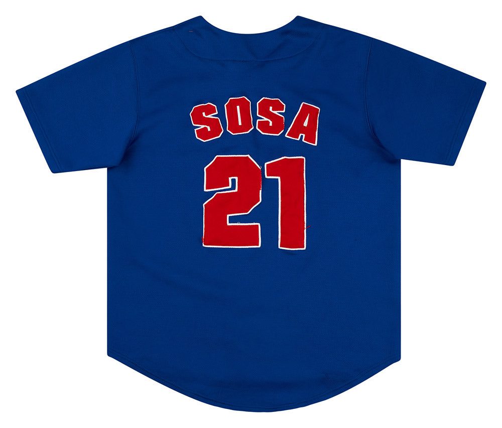 2003 CHICAGO CUBS SOSA #21 TRUE FAN JERSEY M 2 CUBT0301Back