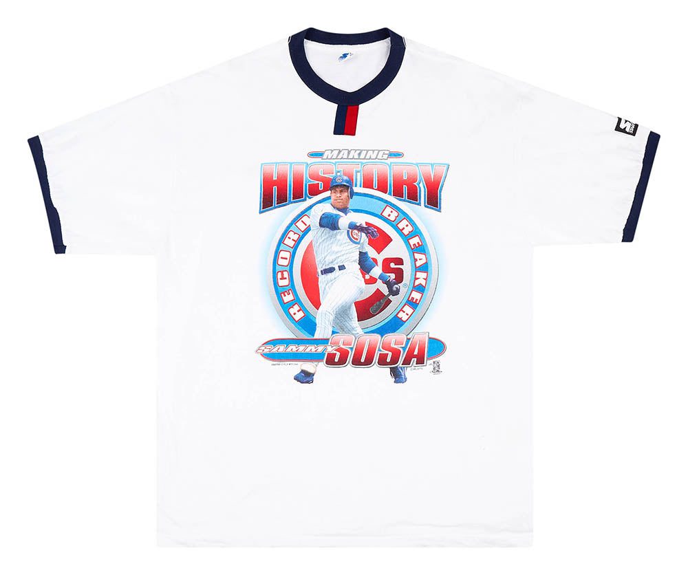 1998 CHICAGO CUBS SAMMY SOSA STARTER TEE XL 1 CUBTS9802Front