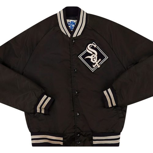 1990's CHICAGO WHITE SOX CHALK LINE SATIN VARSITY JACKET S