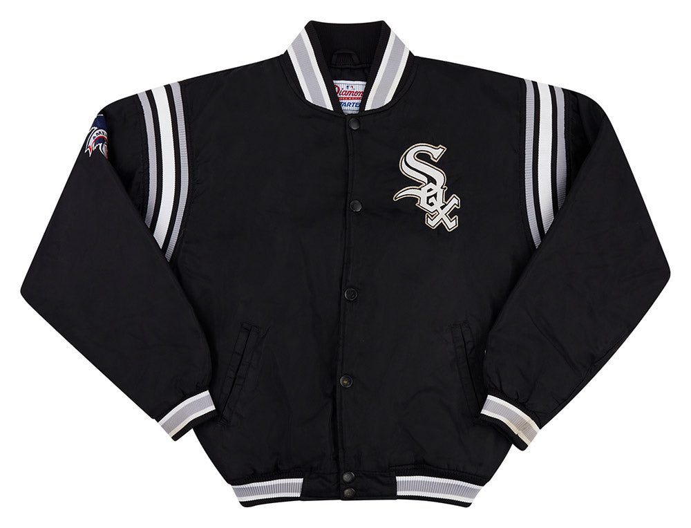 1990's CHICAGO WHITE SOX STARTER SATIN VARSITY JACKET Y 1 CWSJ9013Front
