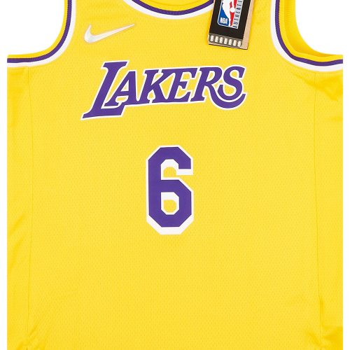 2021-23 LA LAKERS JAMES #6 NIKE SWINGMAN JERSEY (AWAY) S - W/TAGS