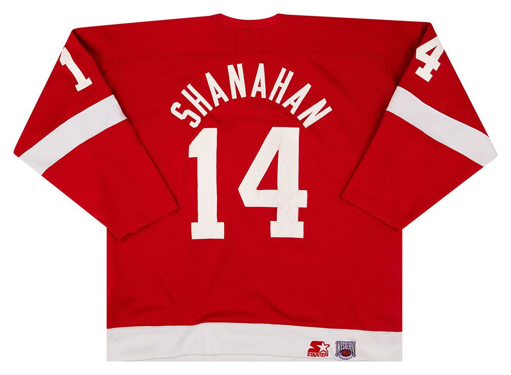 1996-00 DETROIT RED WINGS SHANAHAN #14 STARTER JERSEY (AWAY) XL 2 DRWA9601Back