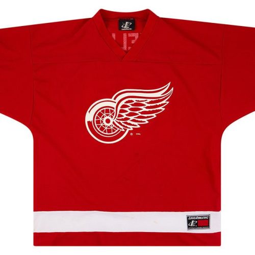 1999-00 DETROIT RED WINGS CHELIOS #24 LOGO ATHLETIC JERSEY (AWAY) XL