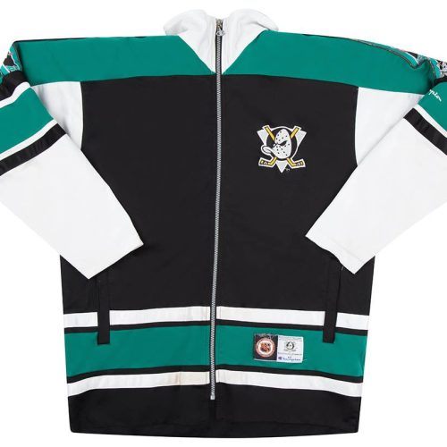1990's ANAHEIM DUCKS CHAMPION TRACK JACKET S