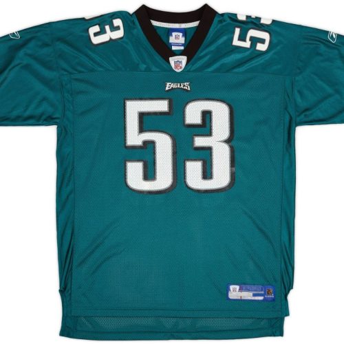 2005-06 PHILADELPHIA EAGLES SCHULTZ #53 REEBOK ON FIELD JERSEY (HOME) XL