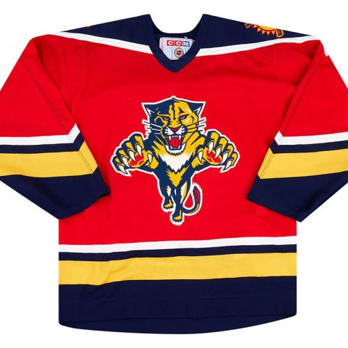 1995-98 FLORIDA PANTHERS VANBIESBROUCK #34 CCM REPLICA JERSEY (AWAY) L