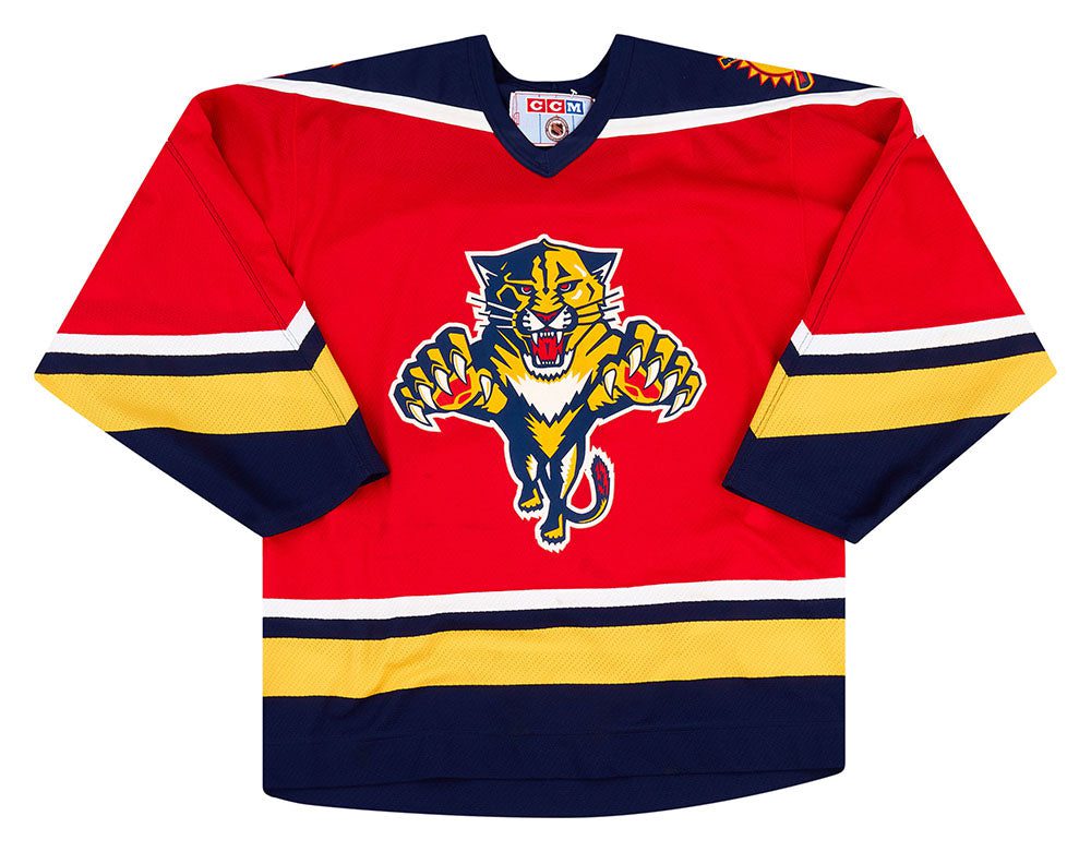 1995-98 FLORIDA PANTHERS VANBIESBROUCK #34 CCM REPLICA JERSEY (AWAY) L 1 FPNA9501Front