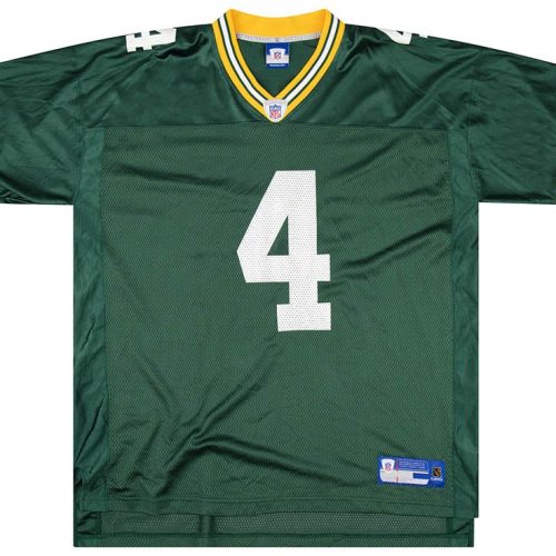 2005-06 GREEN BAY PACKERS FAVRE #4 REEBOK ON FIELD JERSEY (HOME) L