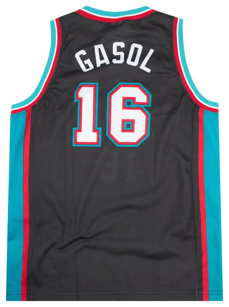 2001-04 MEMPHIS GRIZZLIES GASOL #16 CHAMPION JERSEY (AWAY) L 2 GRZA0102Back