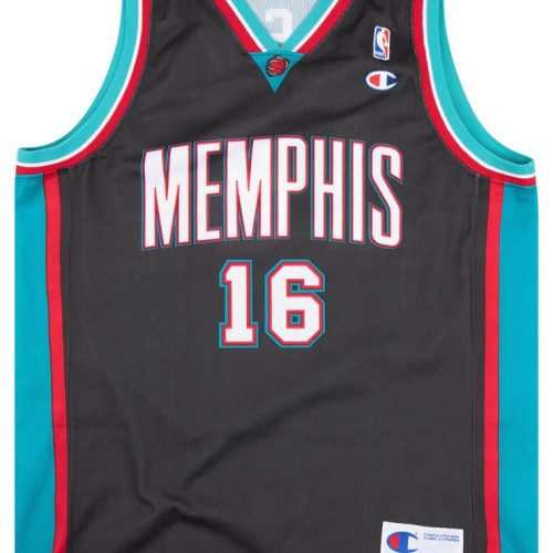 2001-04 MEMPHIS GRIZZLIES GASOL #16 CHAMPION JERSEY (AWAY) L