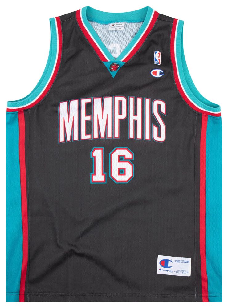 2001-04 MEMPHIS GRIZZLIES GASOL #16 CHAMPION JERSEY (AWAY) L 1 GRZA0102Front